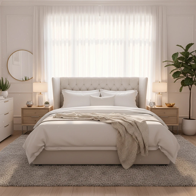 تخت خواب چوبی: گرمای طبیعت و استحکام ماندگار در اتاق خواب شما