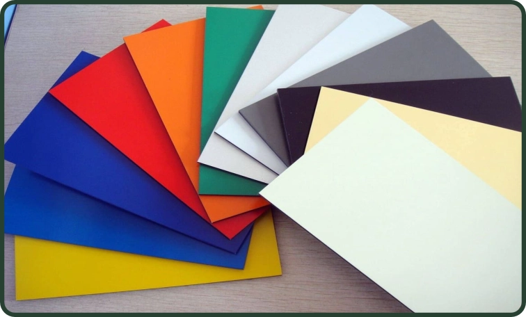 رنگ بندی ورقهای کامپوزیت در کردی ساین